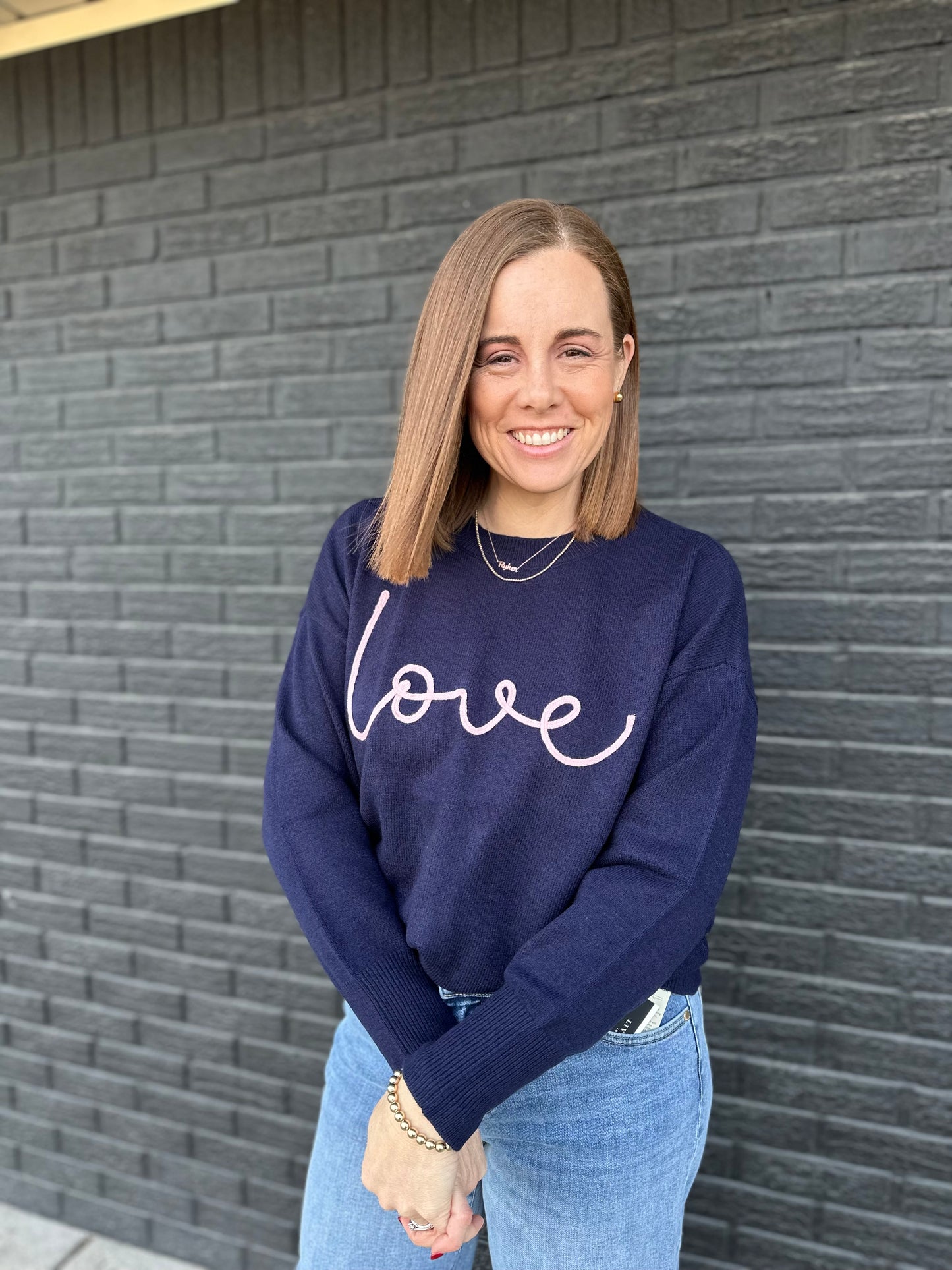 LONG SLEEVE CREW NECK SWEATER