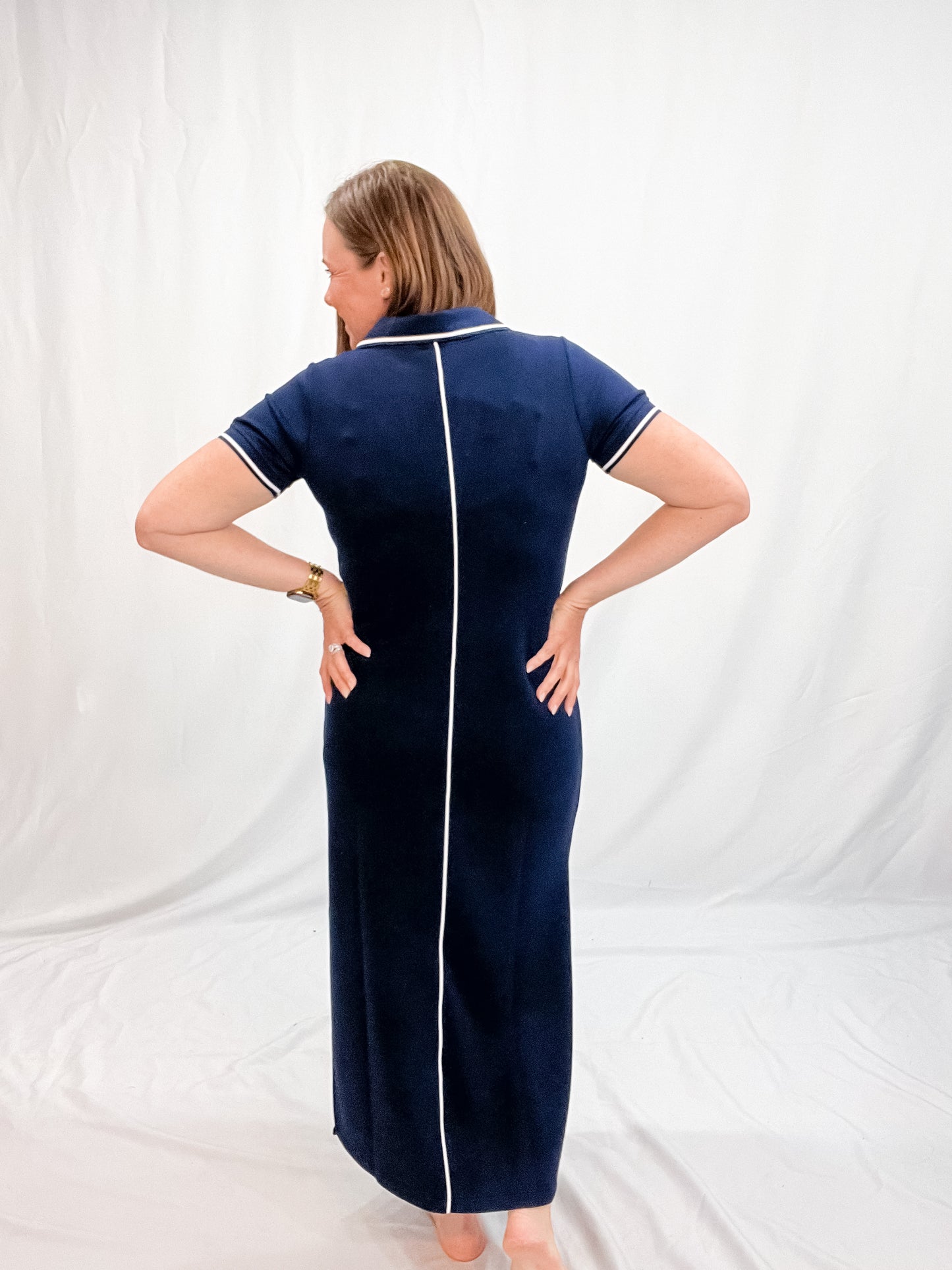 AIRPIQUE SS POLO DRESS