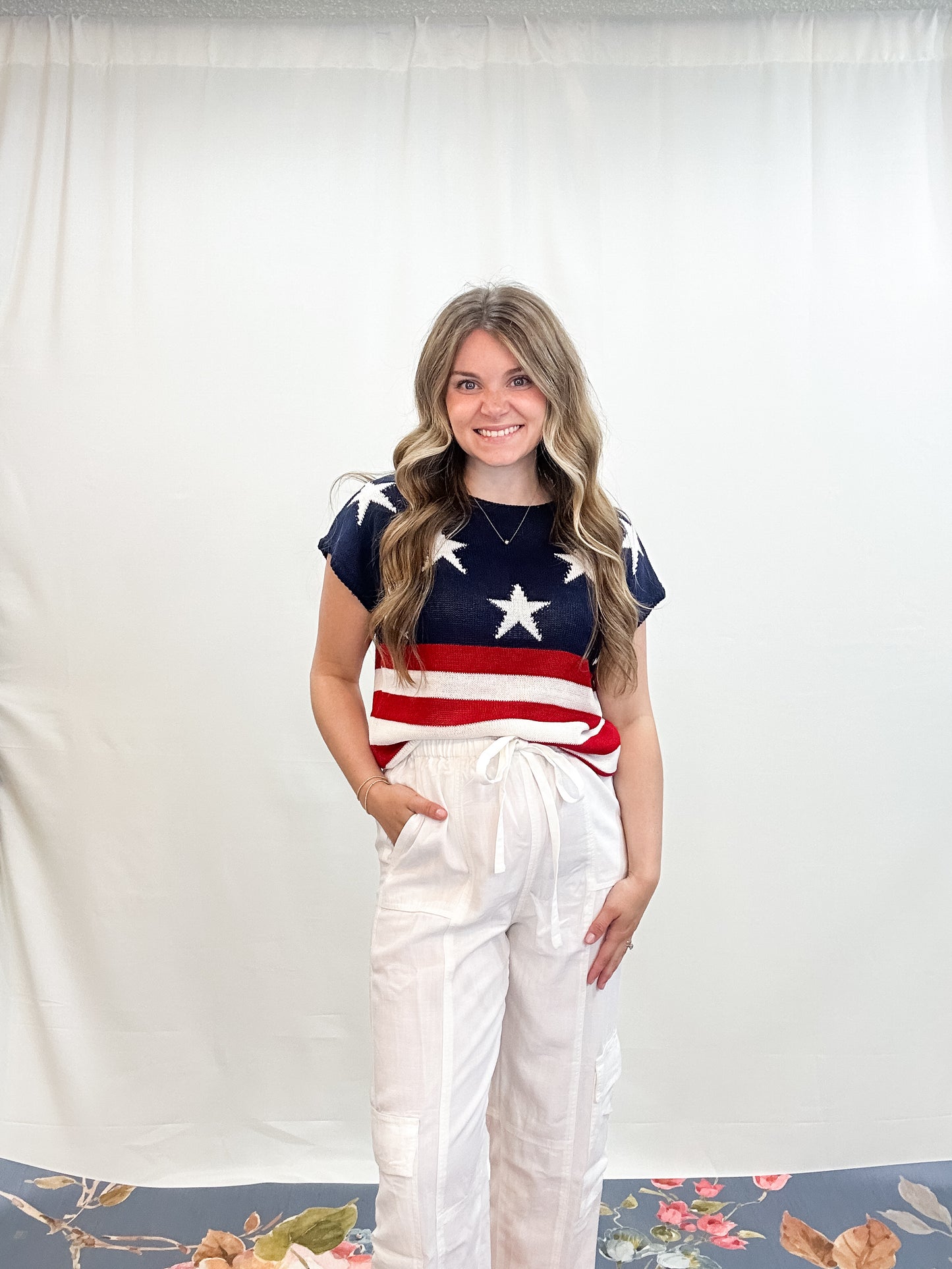 STARS & STRIPES S/S SWEATER