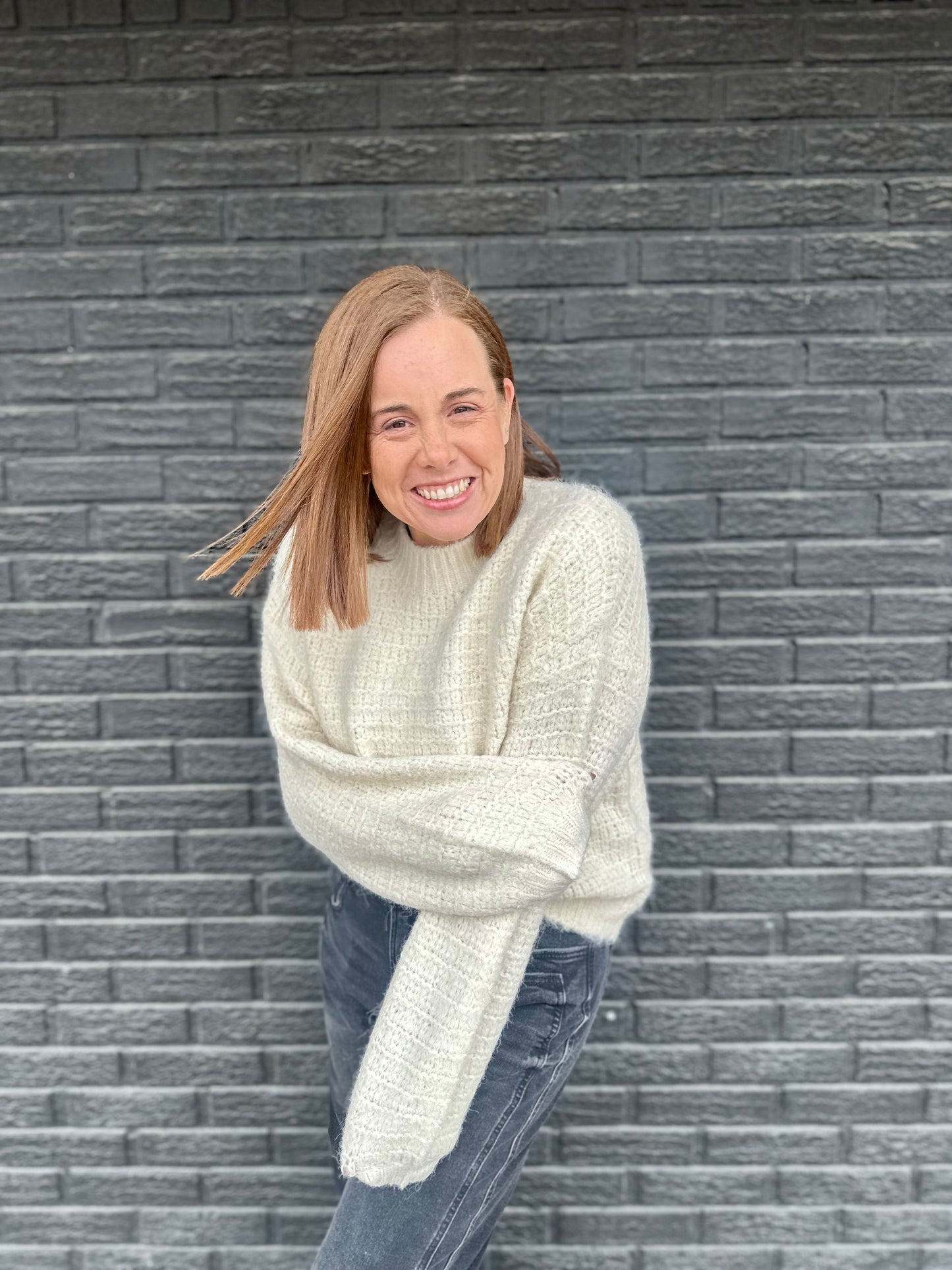 ONE SIZE BALLOON SLV SWEATER