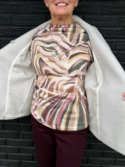 L/S FUNNEL NECK TOP