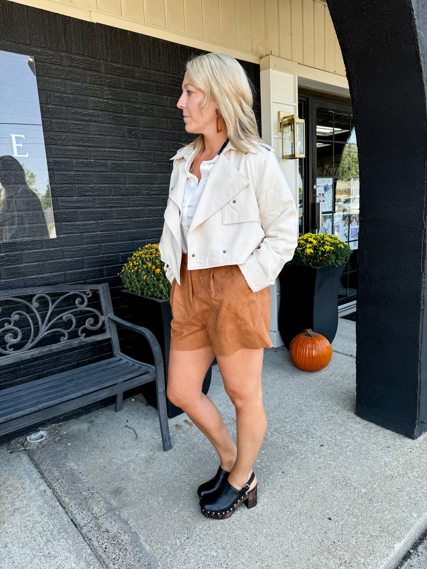 JENNY CROPPED TRENCH COAT