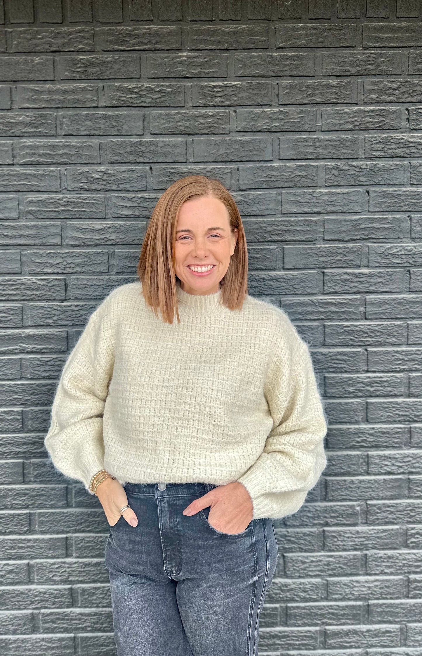 ONE SIZE BALLOON SLV SWEATER