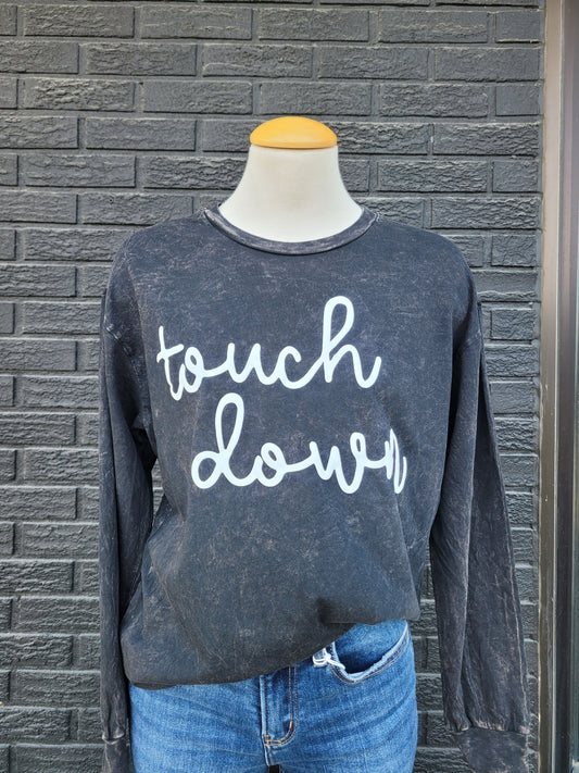 LS MINERAL WASHED GRAPHIC TOP
