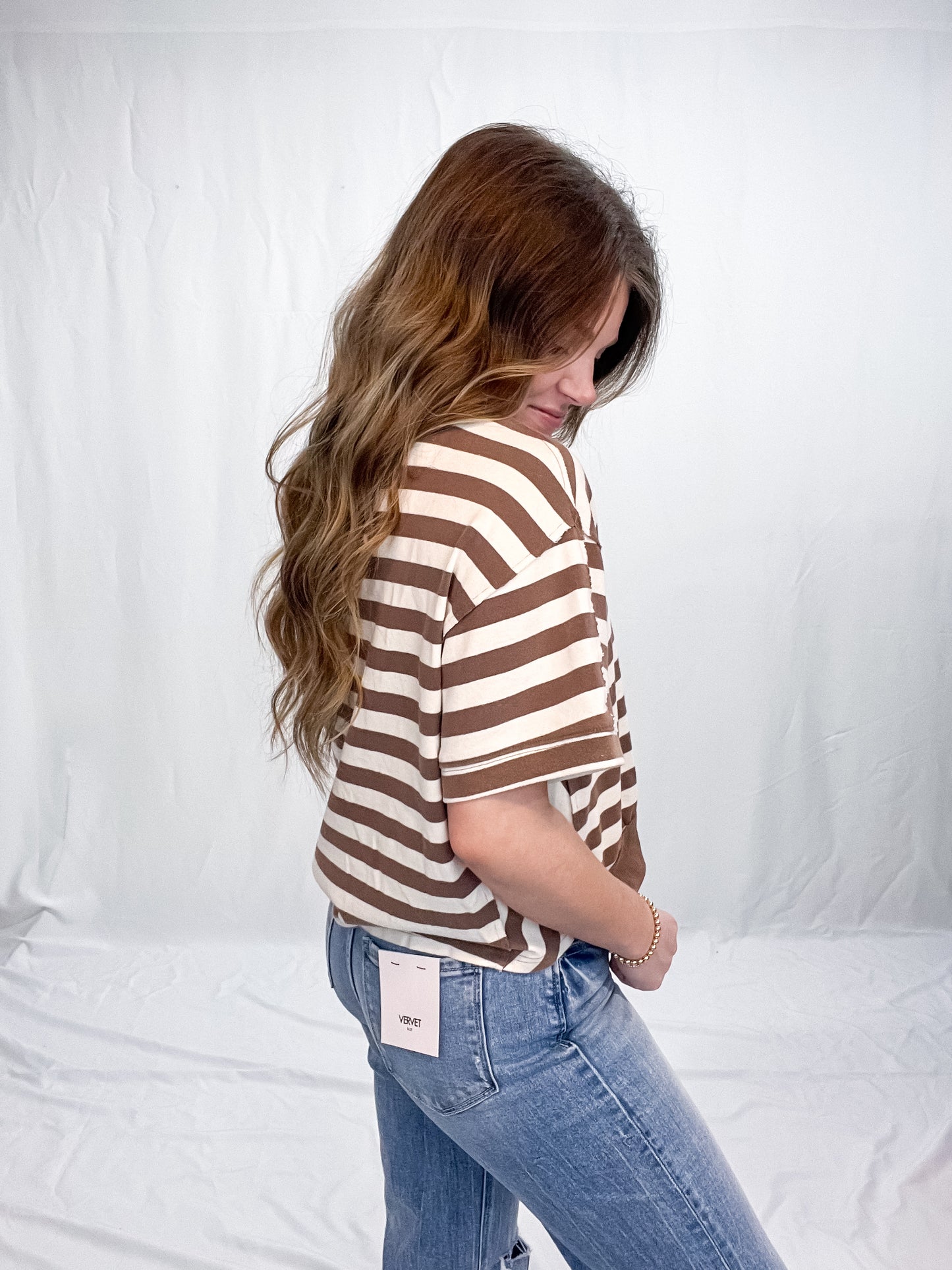 STRIPE CROP SHIRT