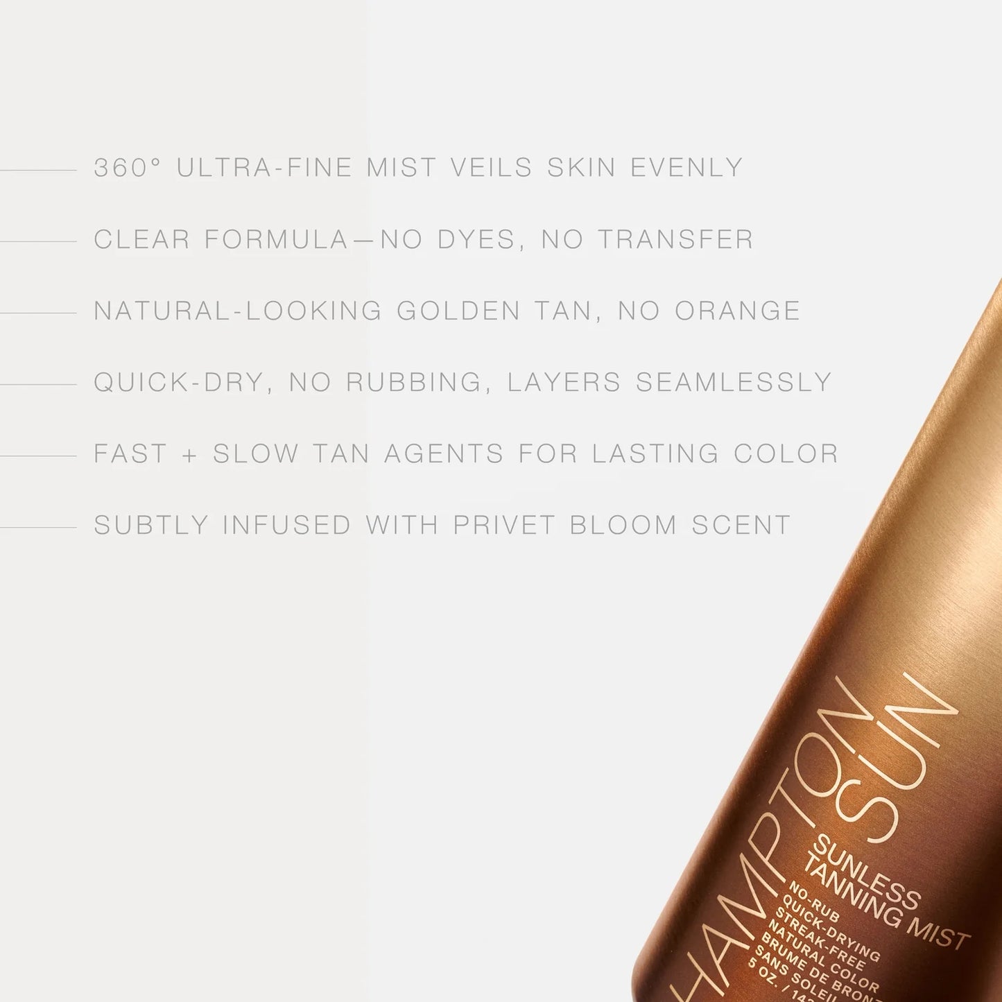 HAMPTON SUN-SUNLESS TANNING MIST 5OZ