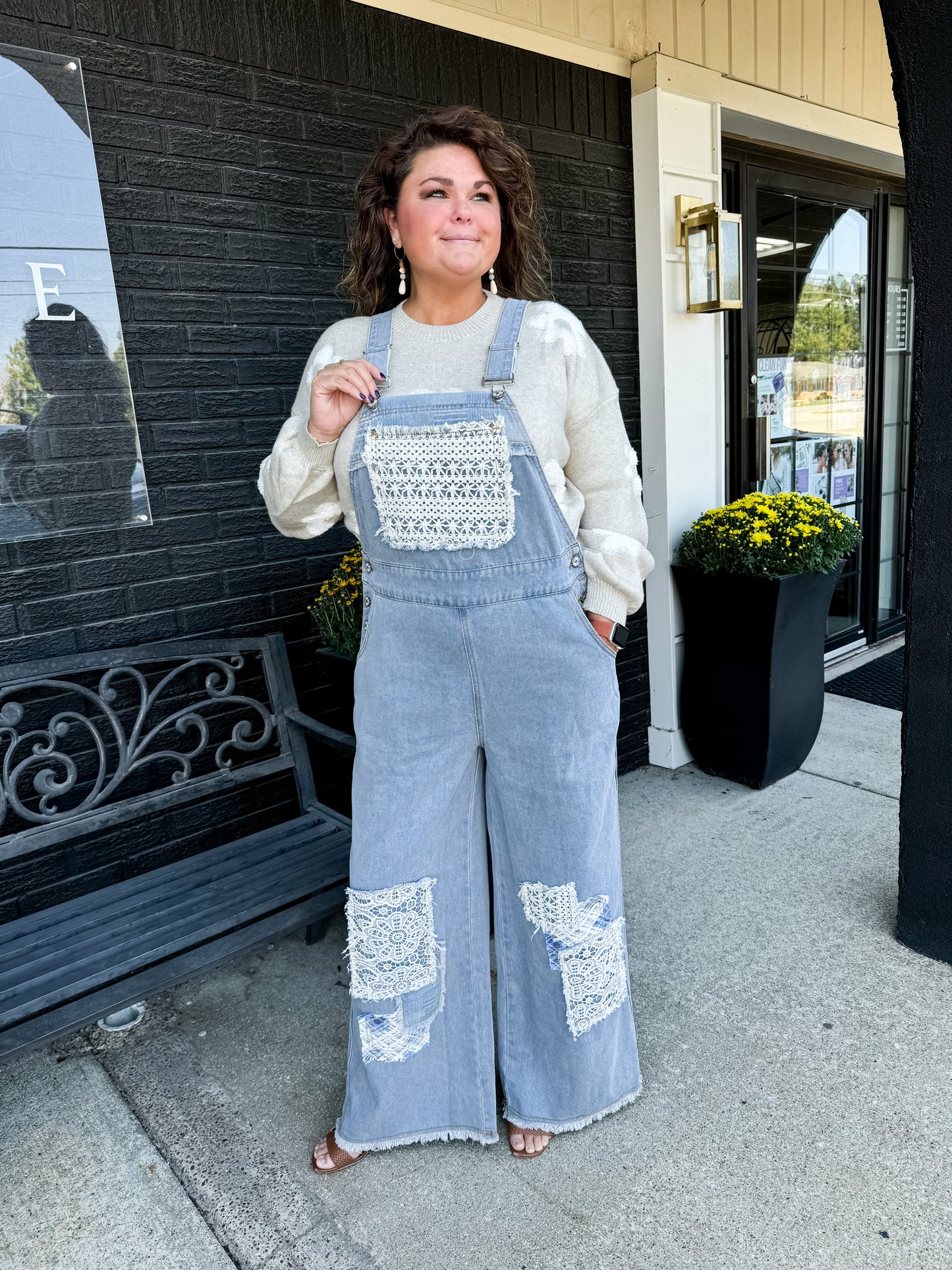 CROCHET/PATCHWORK OVERALLS