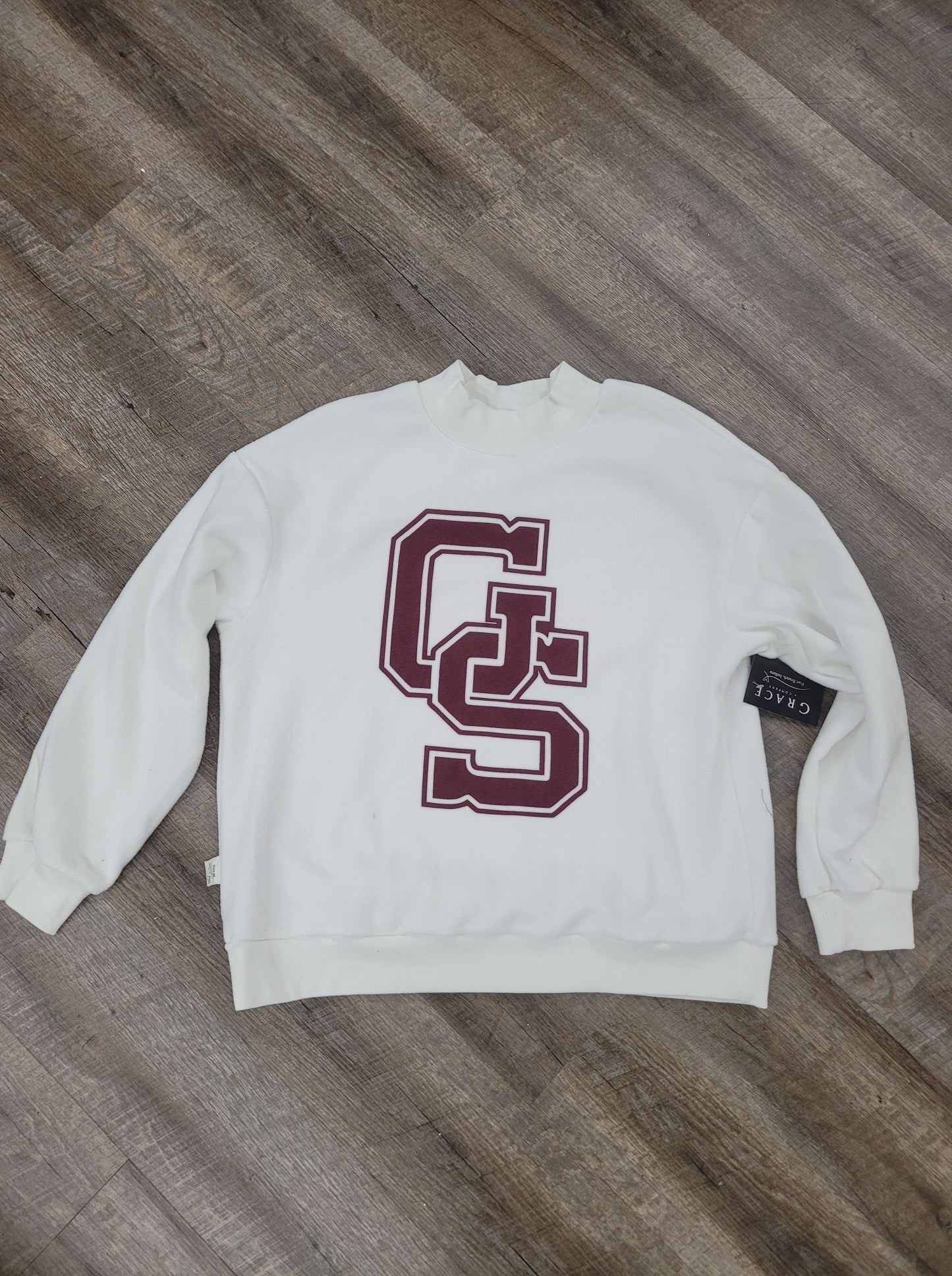 MOCK NECK SWEATSHIRT ONE SIDE
