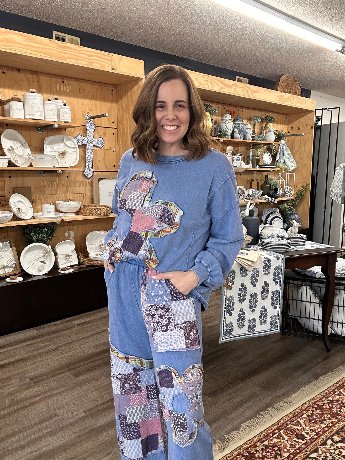 BOHO PATCH LOUNGE PANT