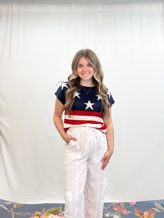 STARS & STRIPES S/S SWEATER