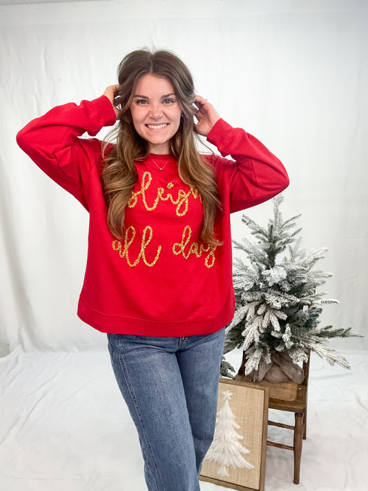 HOLIDAY SPARKLE SWEATSHIRT