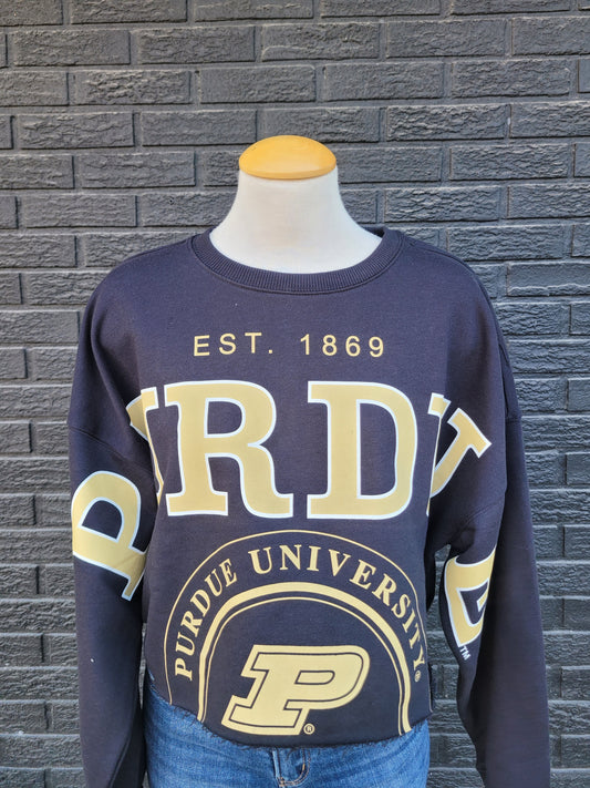 L/S SPLIT CROP