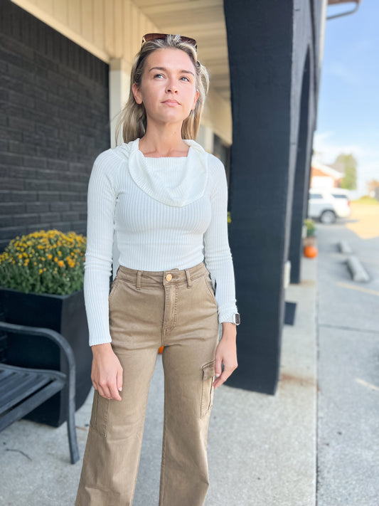 LEXIE WHITE OFF THE SHOULDER TOP