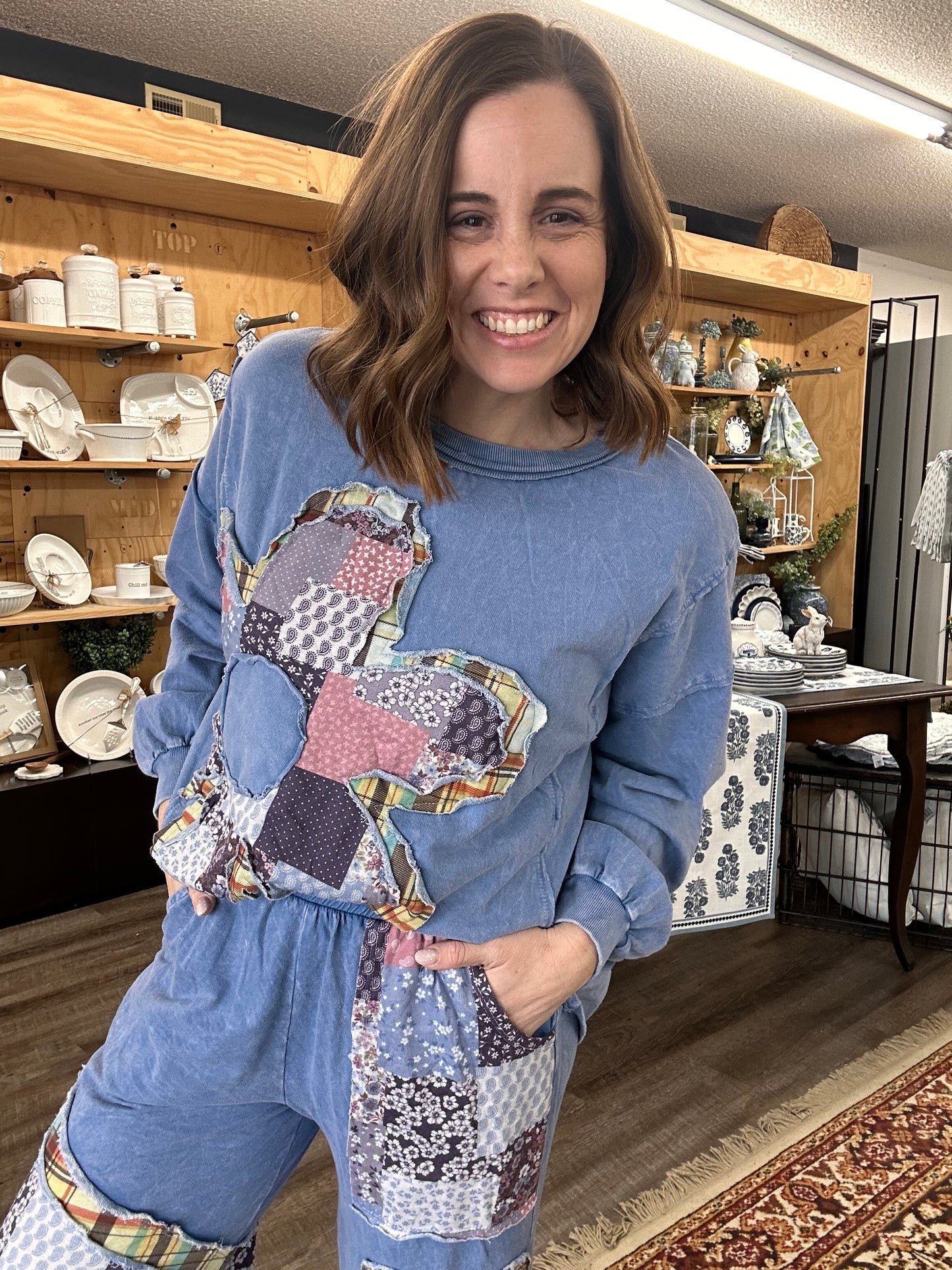 BOHO PATCH LOUNGE PANT