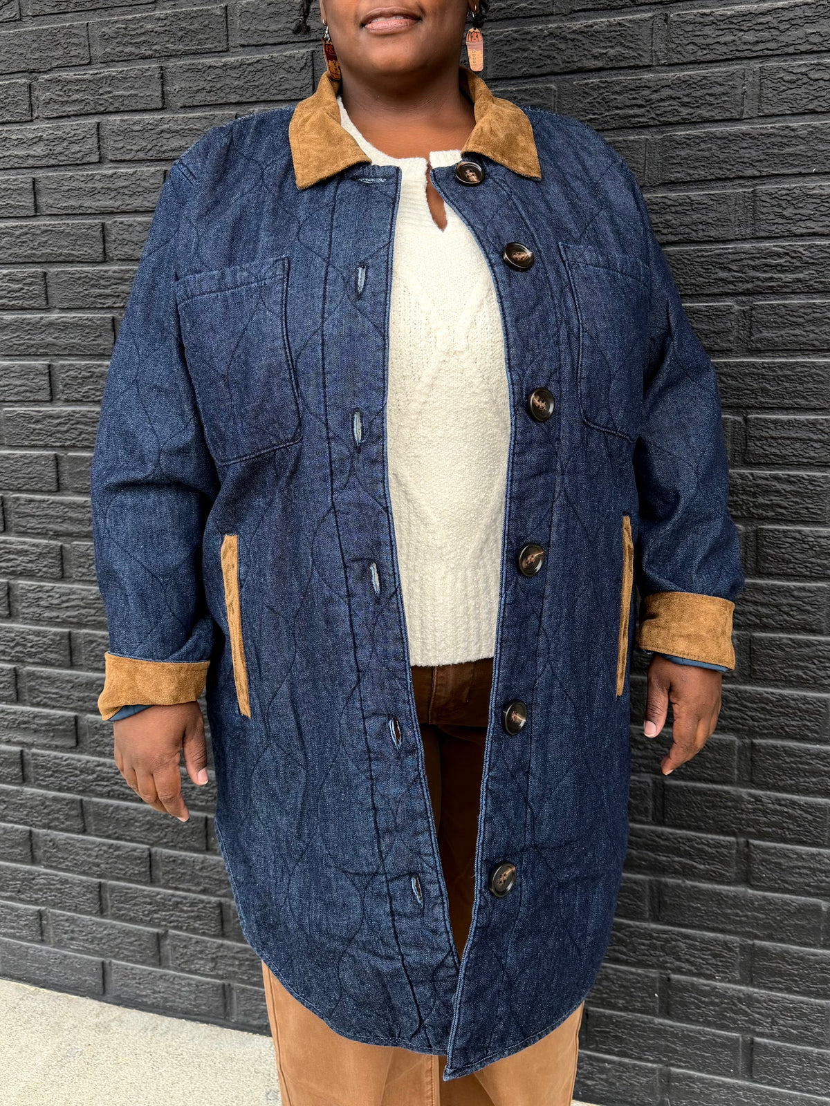 SPLIT CREW NK SWEATER VEST