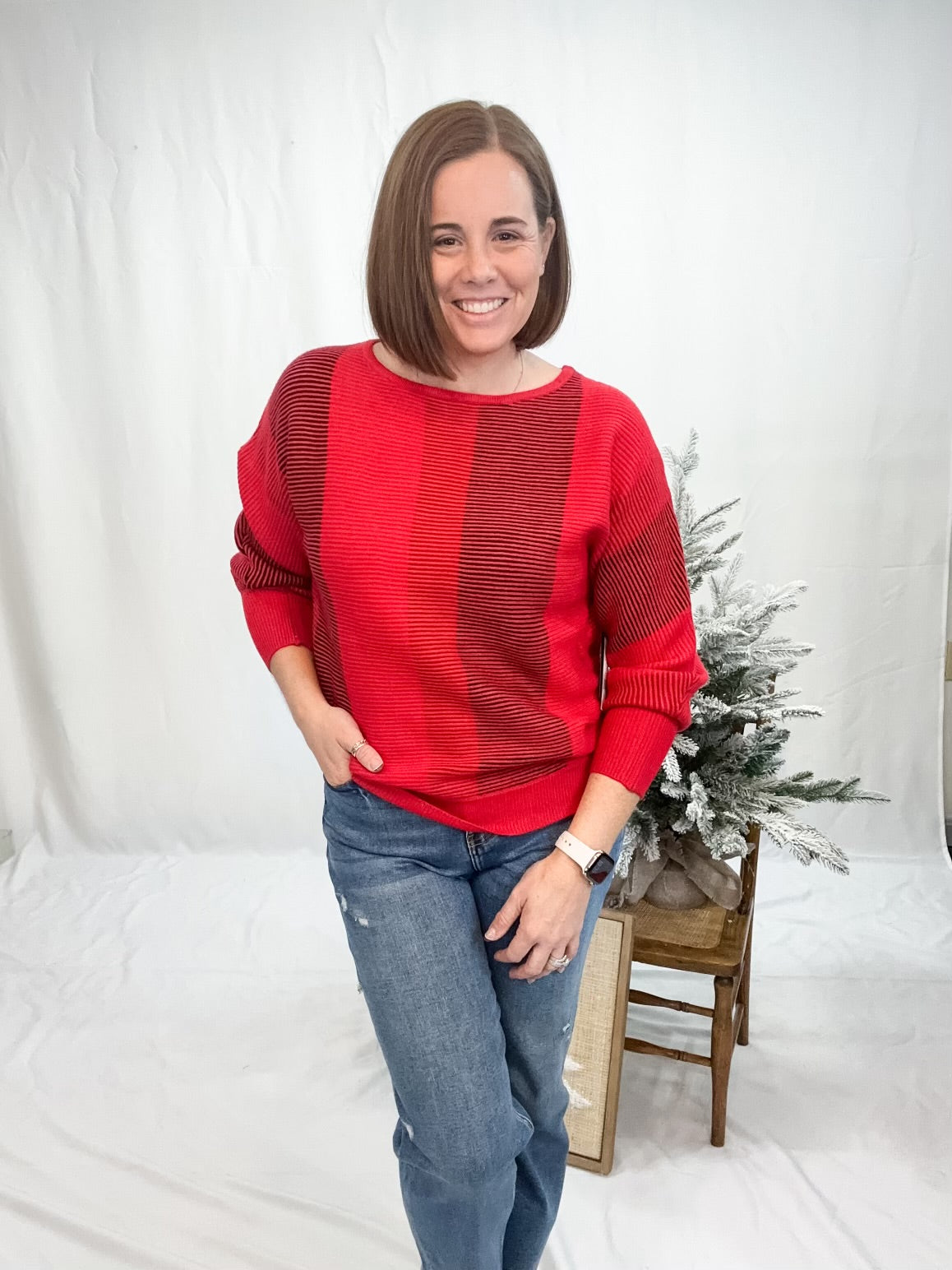 BOAT NECK DOLMAN SWEATER