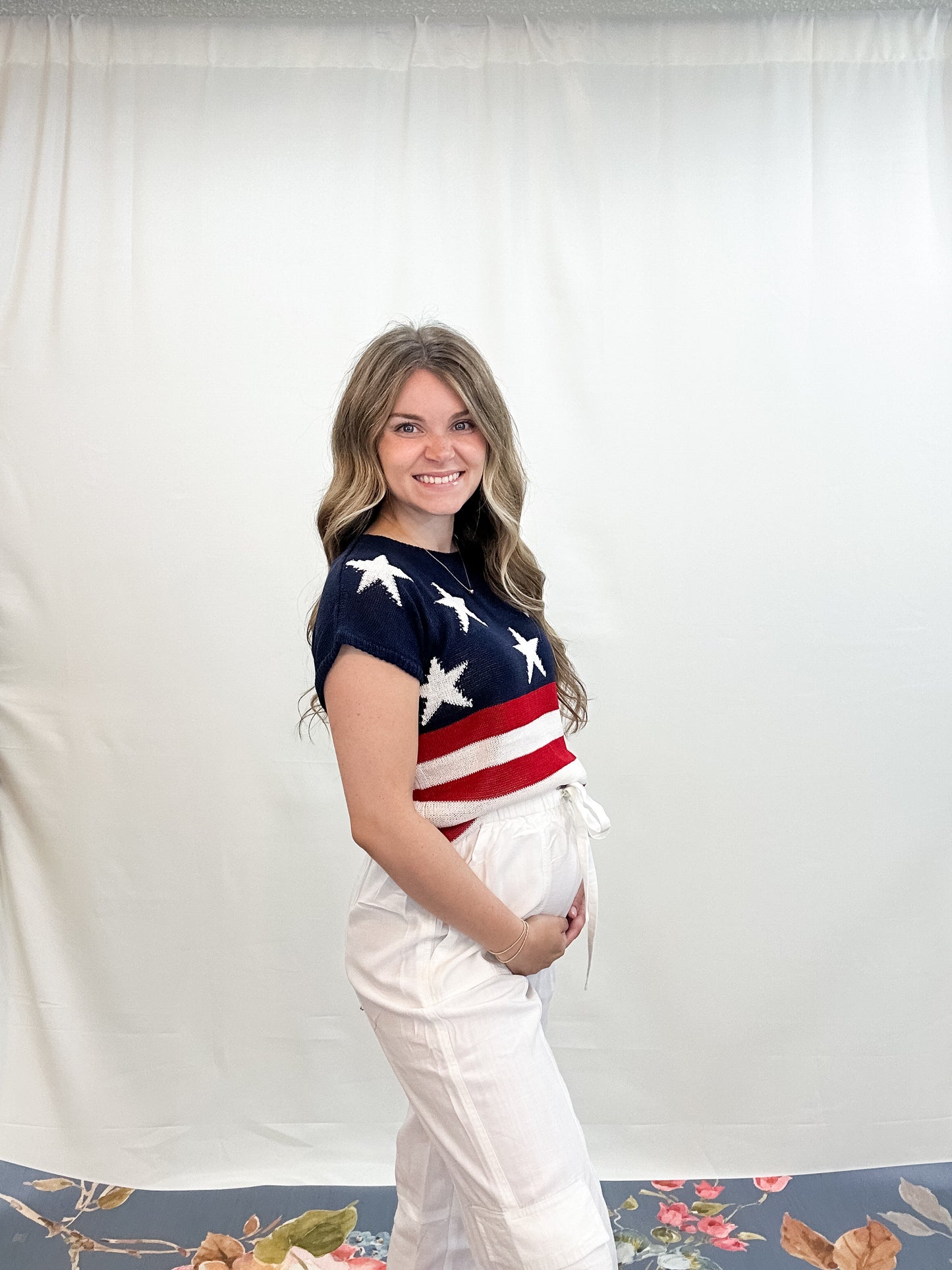 STARS & STRIPES S/S SWEATER
